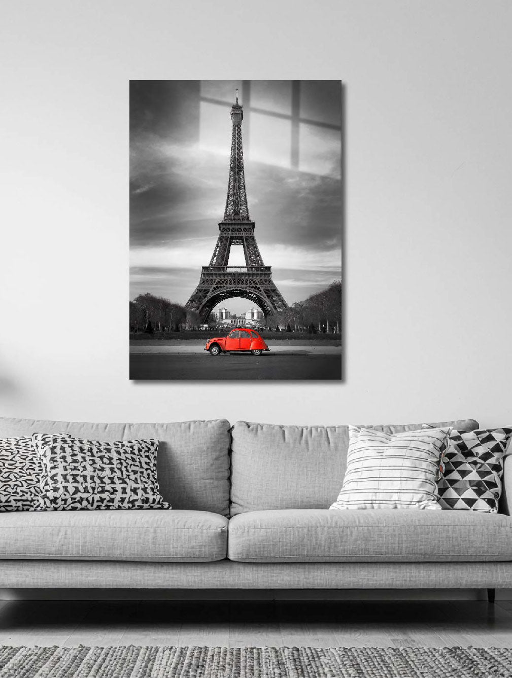 Eiffel Tower Red Car