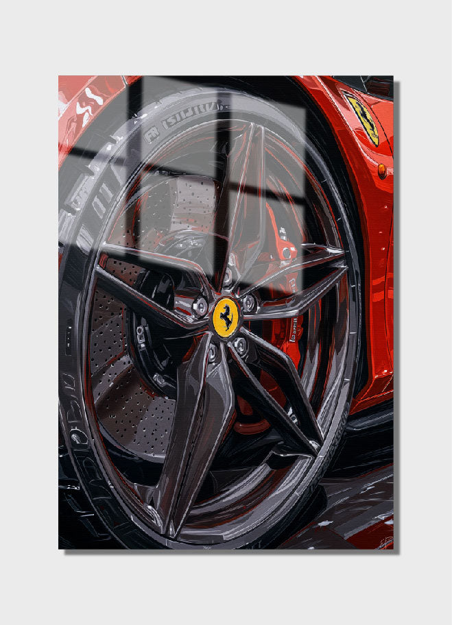 Ferrari Rim Oil Painting