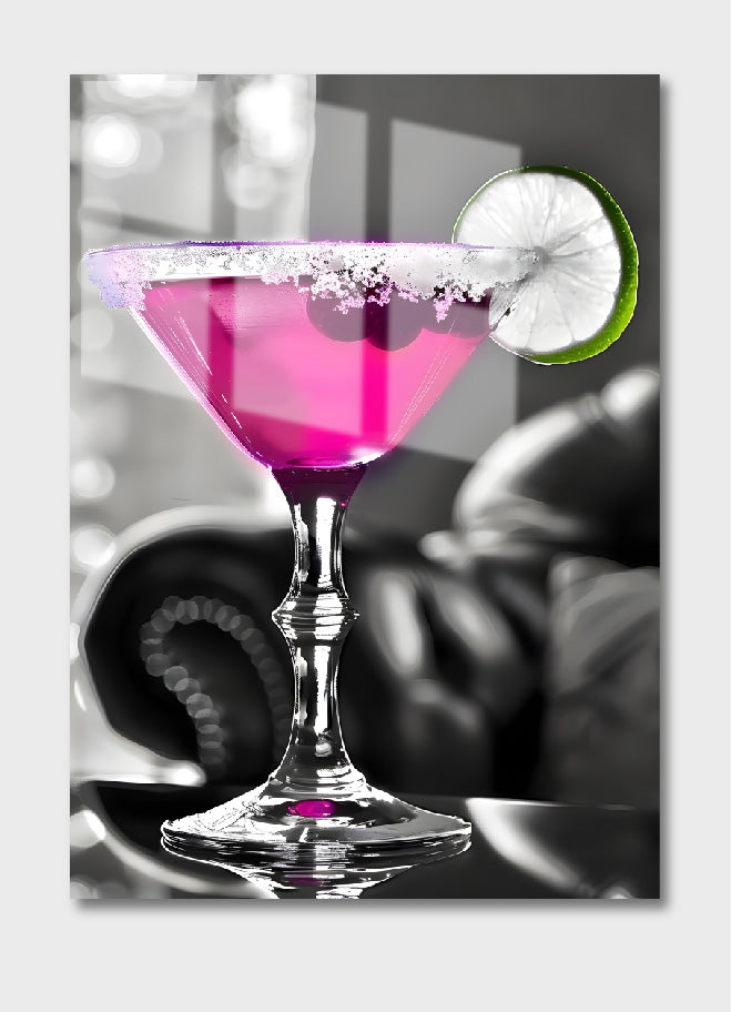 Pink cocktail