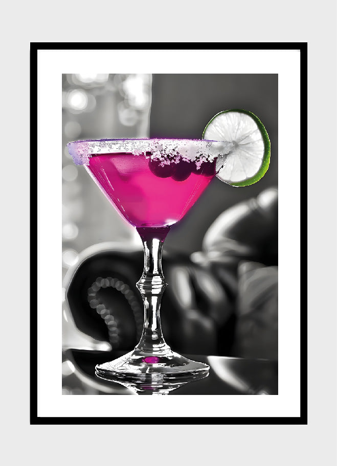 Pink cocktail