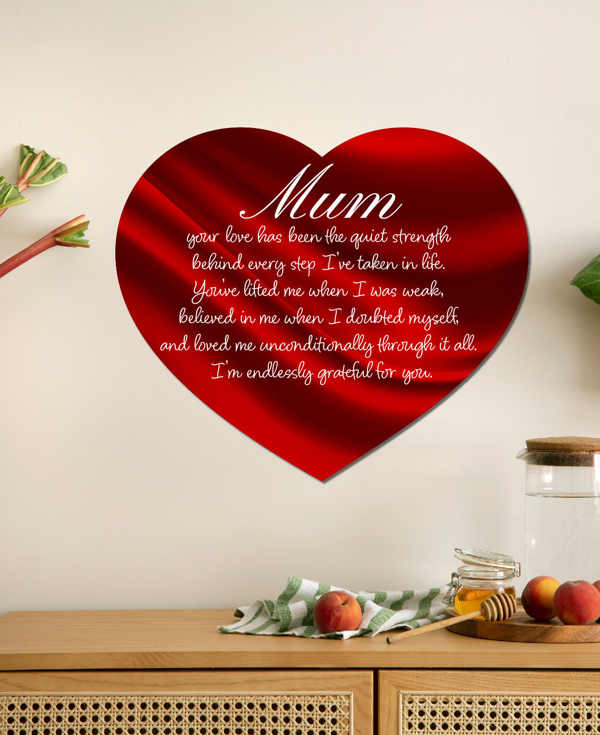 Mothers Day Love heart Print