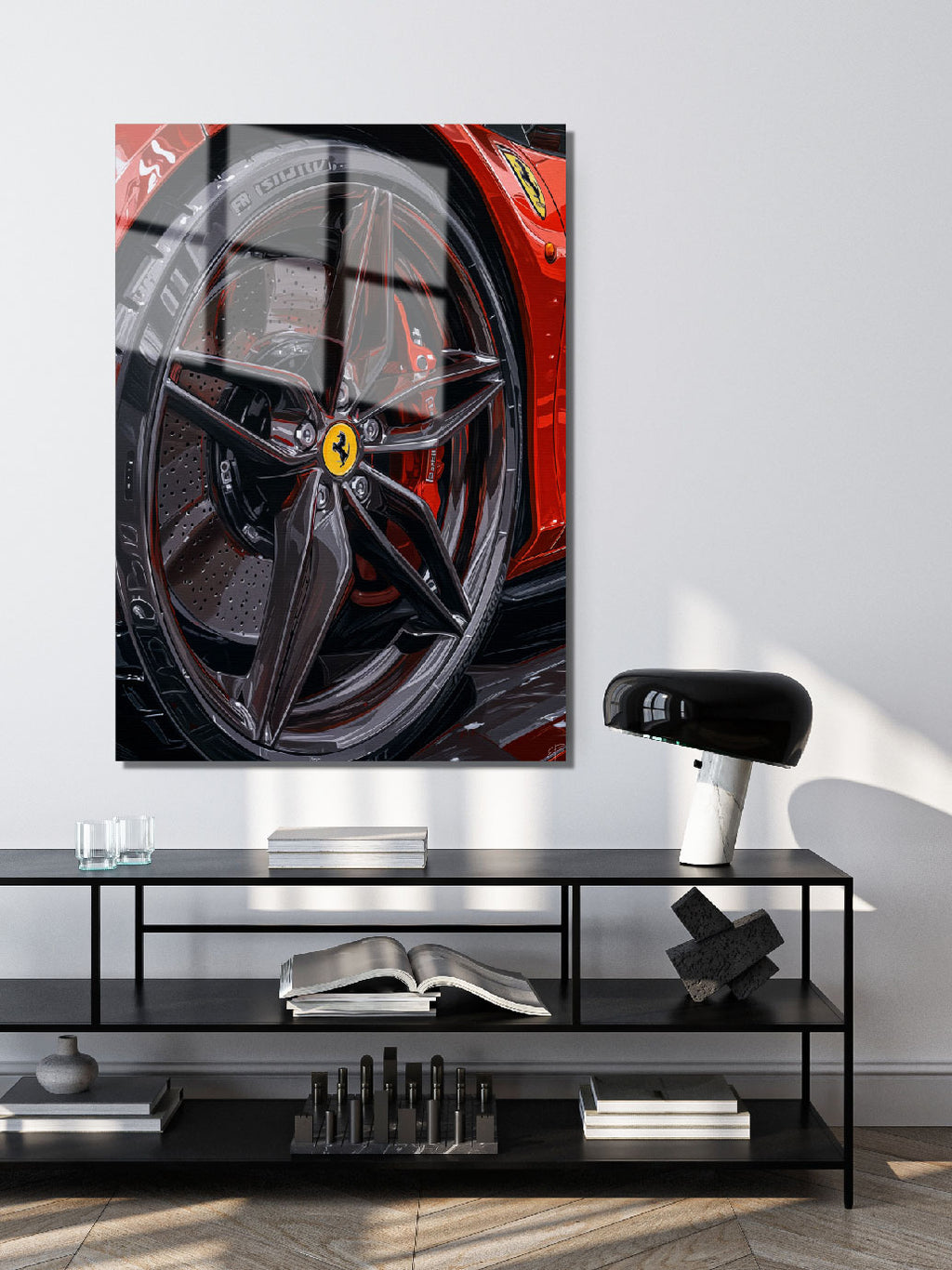 Ferrari Rim Oil Painting