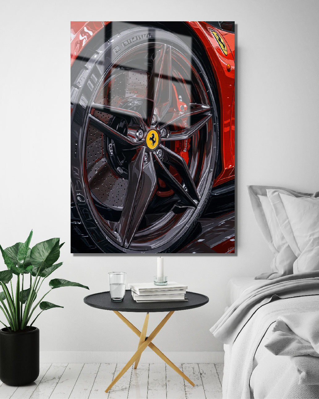 Ferrari Rim Oil Painting